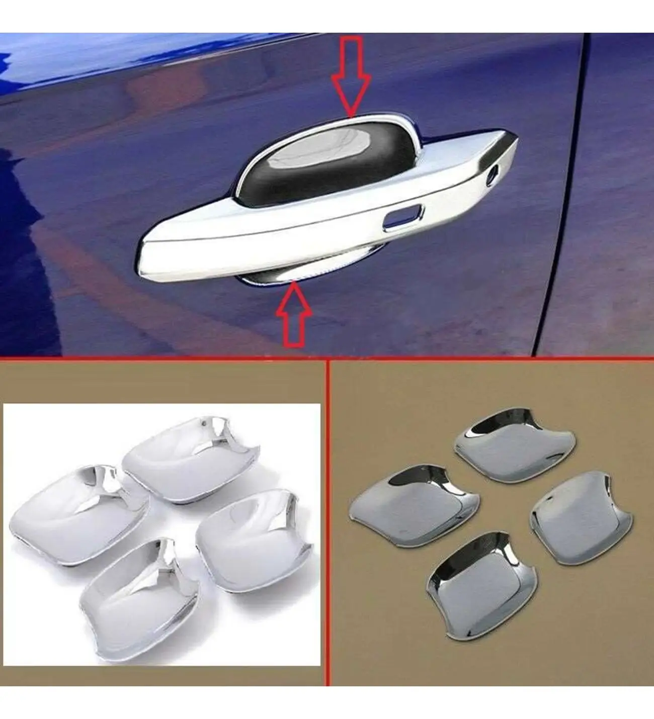 Audi Q5 Uyumlu 2010 2017 Dış Kapı Kolu İç Kaplama ABS (Plastik) Krom Audi Q5 Uyumlu 2010 2017 Dış Kapı Kolu İç Kaplama ABS (Plastik) Krom