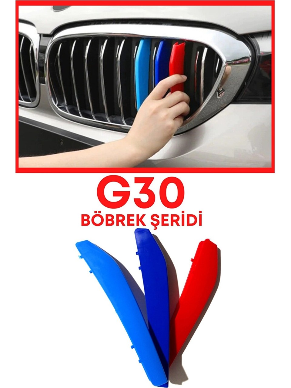 Bmw 5 Serisi G30 2018 Sonrası 3M Ön Panjur Böbrek Klips Bmw 5 Serisi G30 2018 Sonrası 3M Ön Panjur Böbrek Klips