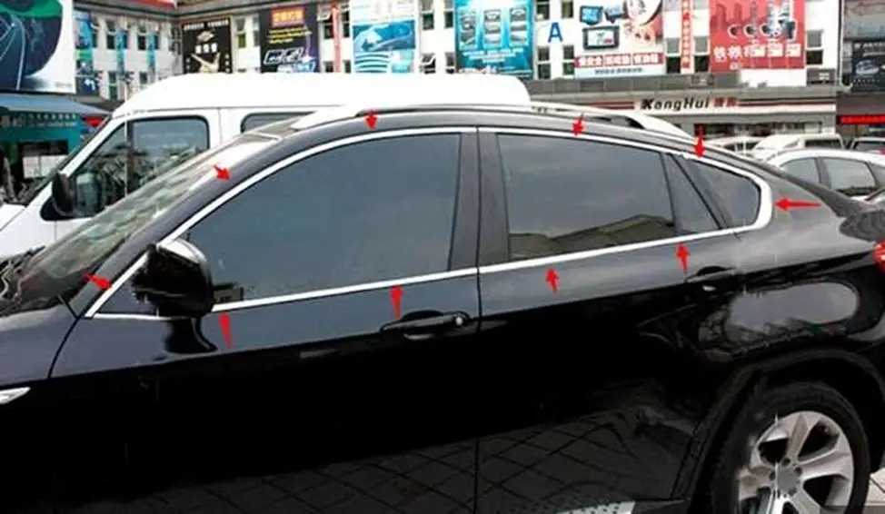 Bmw X6 Uyumlu 2016 Sonrası Cam Çıtası Kaplama Krom Bmw X6 Uyumlu 2016 Sonrası Cam Çıtası Kaplama Krom