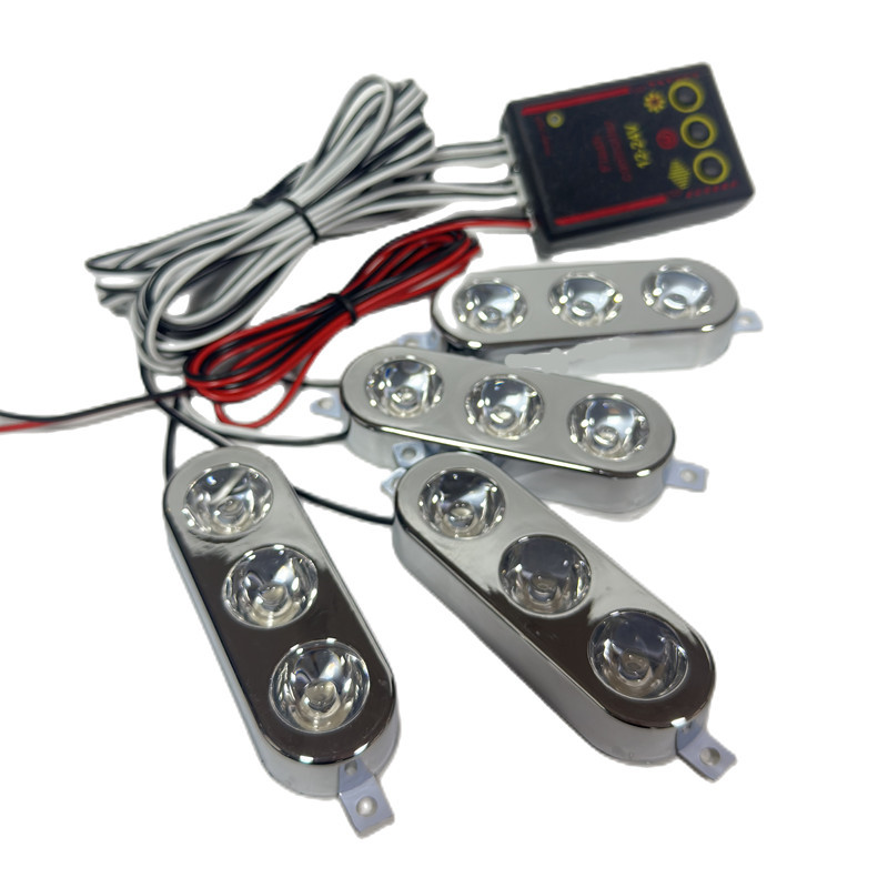 Çakar lamba 3x4 led sarı beyaz 12-24v / LAPA535-1 Çakar lamba 3x4 led sarı beyaz 12-24v / LAPA535-1