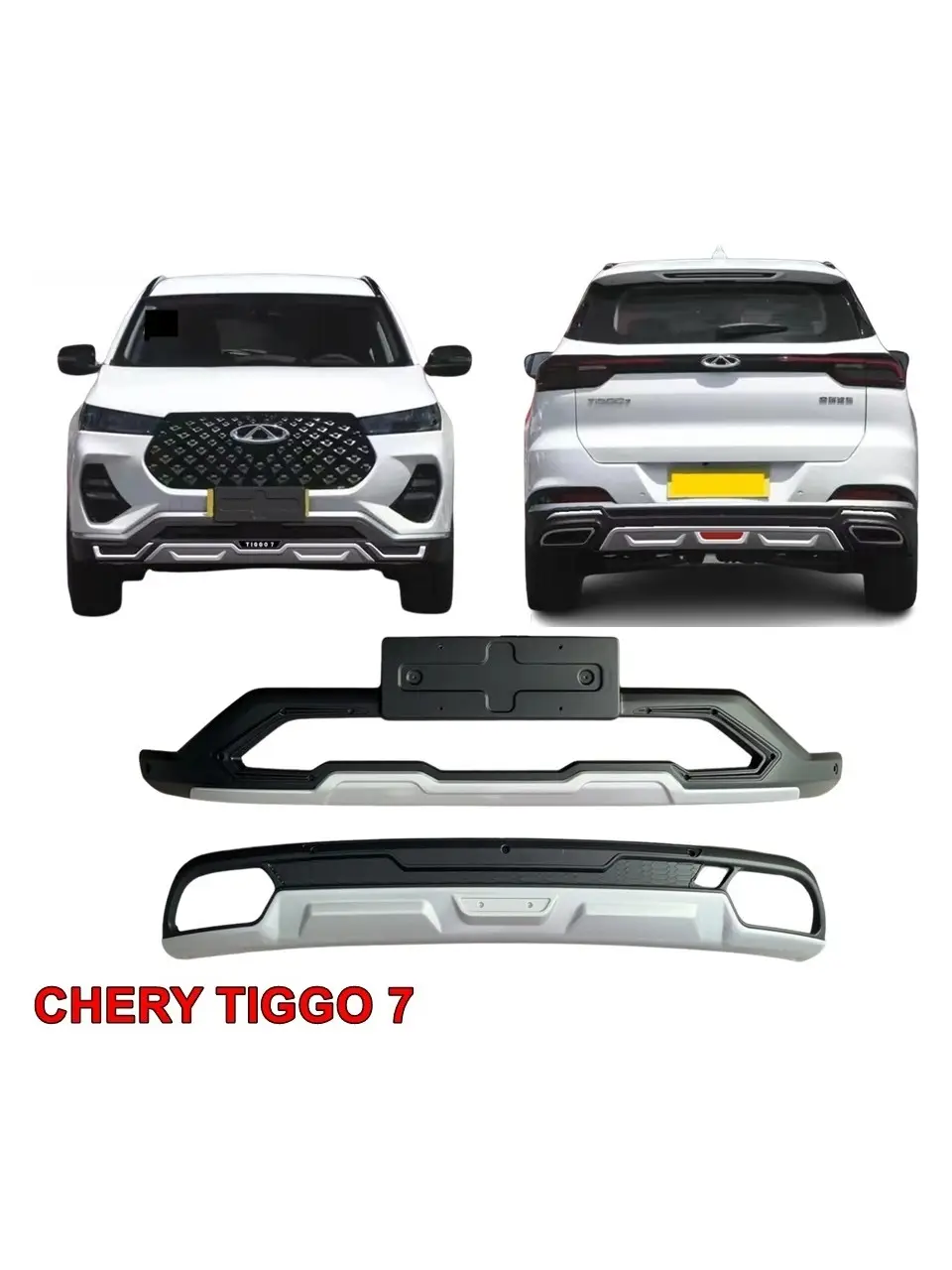 Chery Tiggo 7 2022+ Ön Arka Difizör Koruma Chery Tiggo 7 2022+ Ön Arka Difizör Koruma