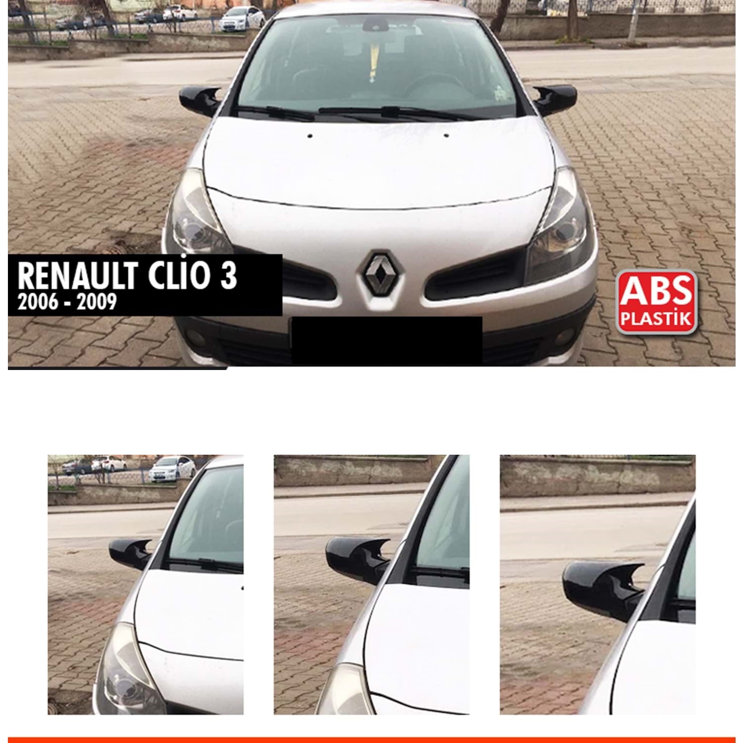 Clio 3 Batman Ayna Kapağı Piano Black / 2006-2009 Clio 3 Batman Ayna Kapağı Piano Black / 2006-2009