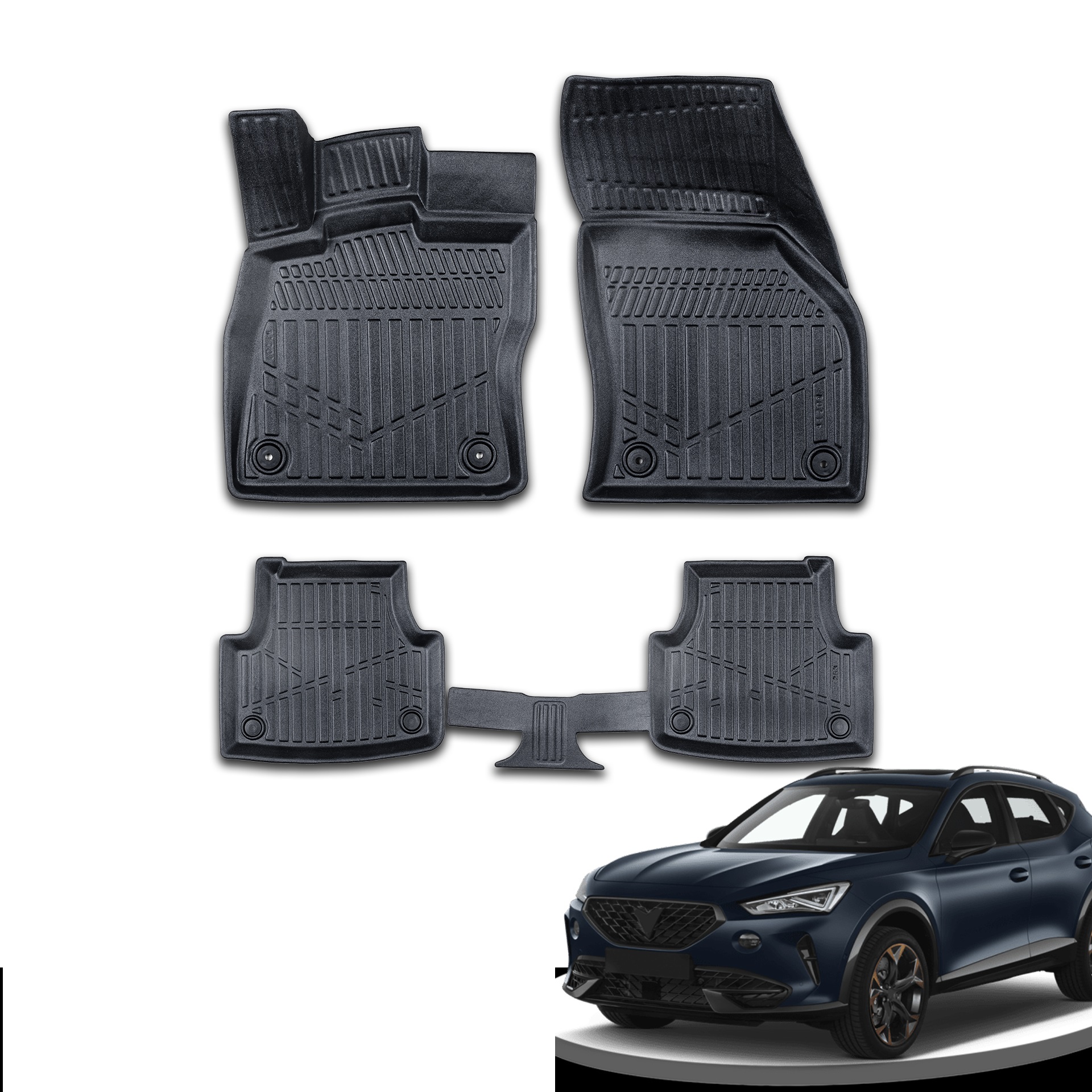 S-Dizayn Cupra Formentor 3D Pro Havuzlu Paspas 2021 Üzeri A+ Kalite S-Dizayn Cupra Formentor 3D Pro Havuzlu Paspas 2021 Üzeri A+ Kalite