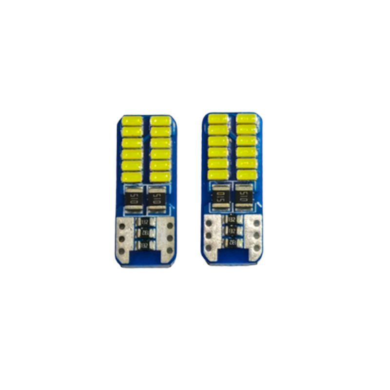 Dekoratif led ampul T10-24SMD 12V çift - beyaz / LAAM860 Dekoratif led ampul T10-24SMD 12V çift - beyaz / LAAM860