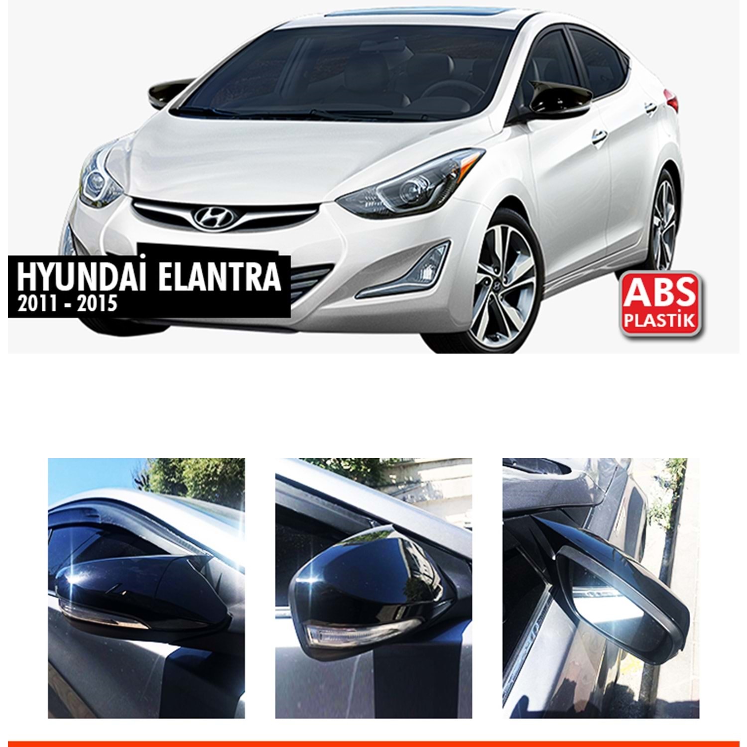 Elantra Sinyalli Batman Ayna Kapağı Piano Black / 2011-2015 Elantra Sinyalli Batman Ayna Kapağı Piano Black / 2011-2015