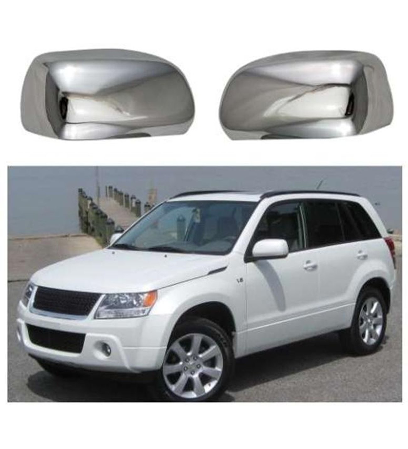 Suzuki Grand Uyumlu Vitara 2007 2012 Ayna Kapağı ABS(Plastik) Krom Suzuki Grand Uyumlu Vitara 2007 2012 Ayna Kapağı ABS(Plastik) Krom