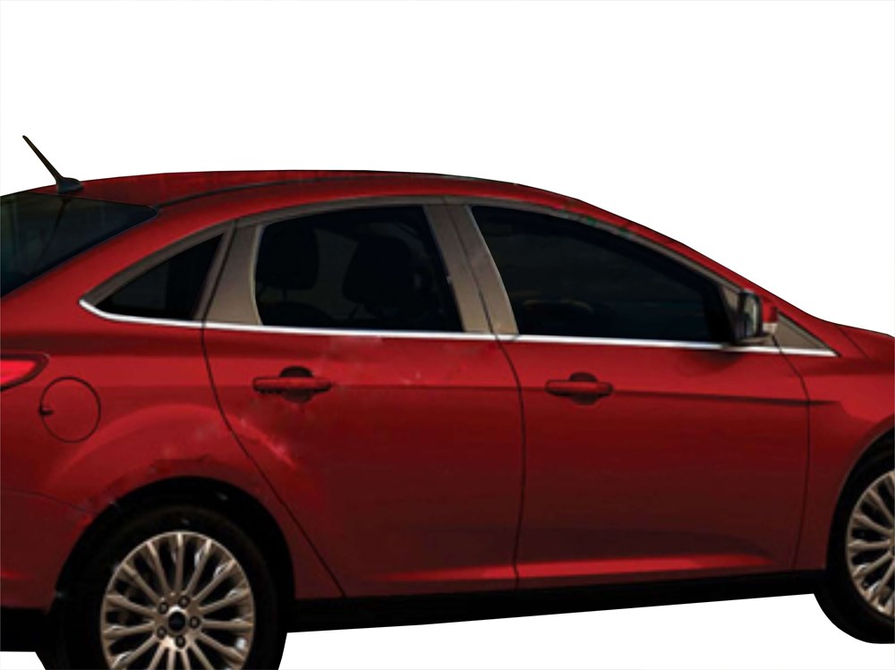 Ford Focus 3 SD Cam Çıtası 8 Prç. Krom 2011-2014 Ford Focus 3 SD Cam Çıtası 8 Prç. Krom 2011-2014