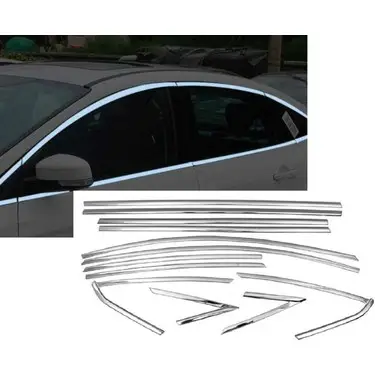 Ford Focus Uyumlu Sedan 2005 2010 Cam Çıtası Krom Ford Focus Uyumlu Sedan 2005 2010 Cam Çıtası Krom