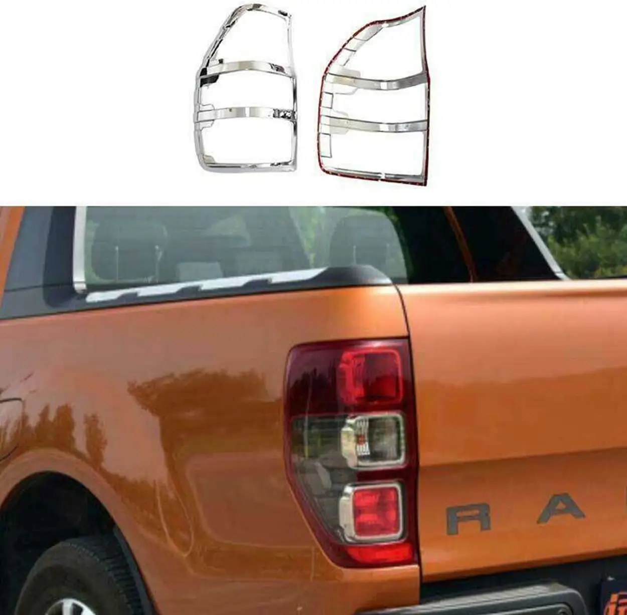 Ford Ranger Uyumlu 2016 Sonrası Arka Stop Kaplama ABS(Plastik) Krom Ford Ranger Uyumlu 2016 Sonrası Arka Stop Kaplama ABS(Plastik) Krom