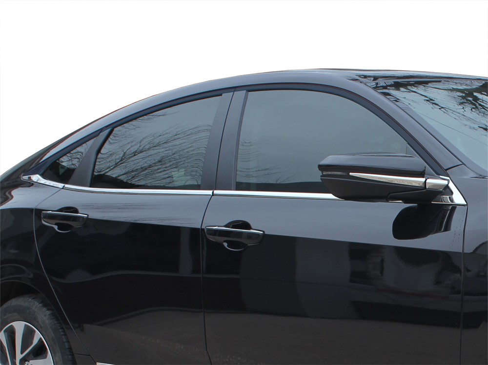 Honda Civic 10 Cam Çıtası 8 Prç Krom 2016 ve Sonrası Honda Civic 10 Cam Çıtası 8 Prç Krom 2016 ve Sonrası