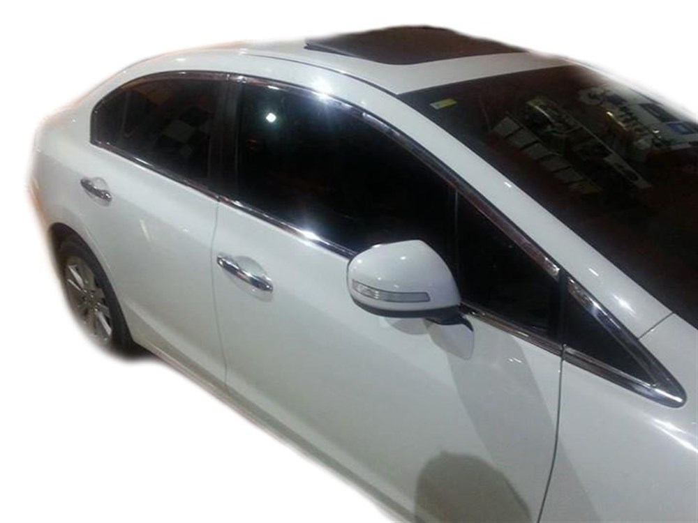 Honda Civic 9 Cam Üst Çıtası 8 Prç Krom 2012 ve Sonrası Honda Civic 9 Cam Üst Çıtası 8 Prç Krom 2012 ve Sonrası