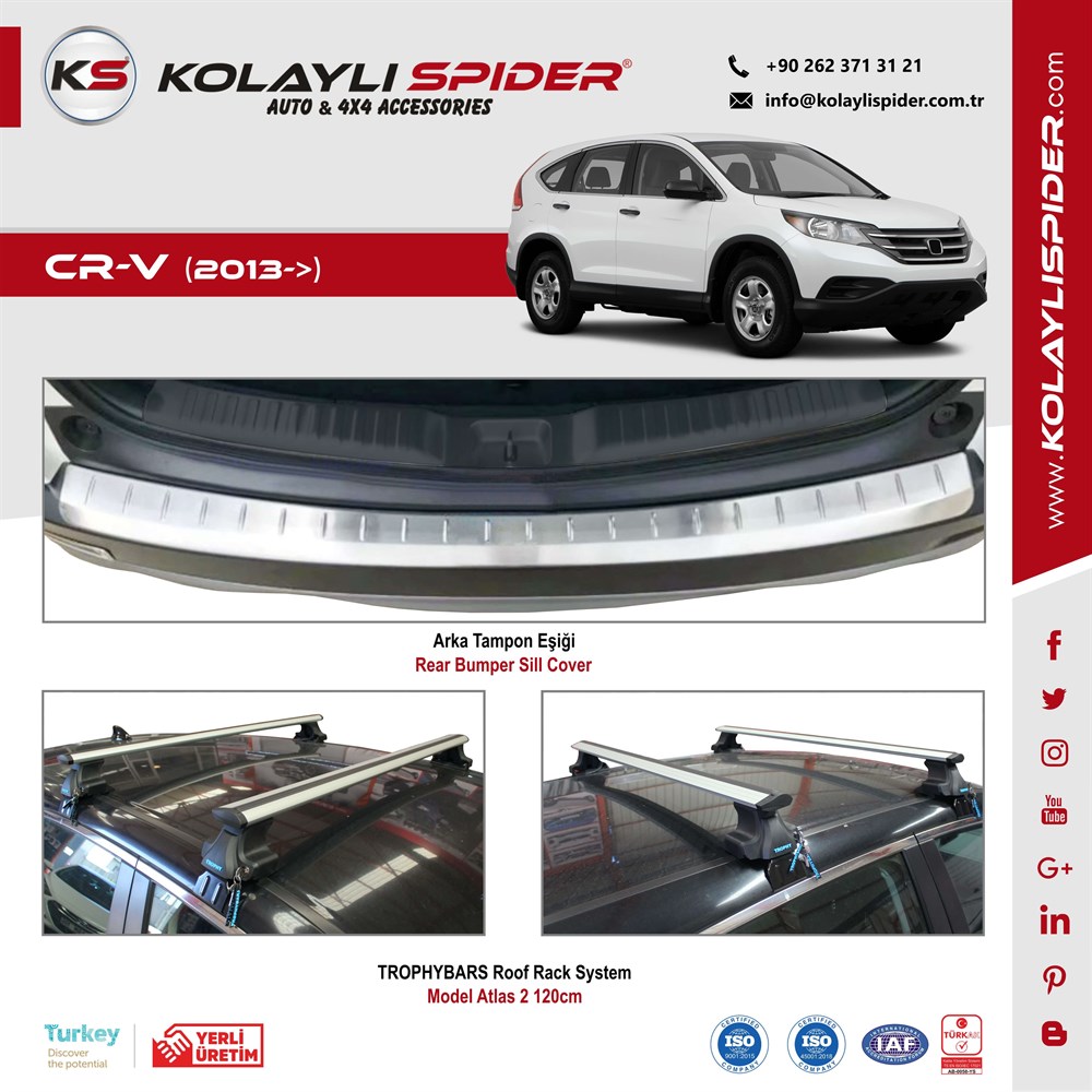 Honda CR-V Spoiler Camüstü Fiber 2013 ve Sonrası Honda CR-V Spoiler Camüstü Fiber 2013 ve Sonrası