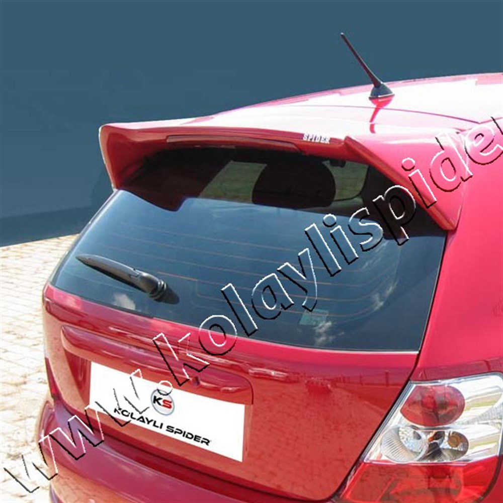 Honda Euro Civic Spoiler Camüstü (Işıklı)(Typ-R Md) Fiber 2001-2006 Honda Euro Civic Spoiler Camüstü (Işıklı)(Typ-R Md) Fiber 2001-2006