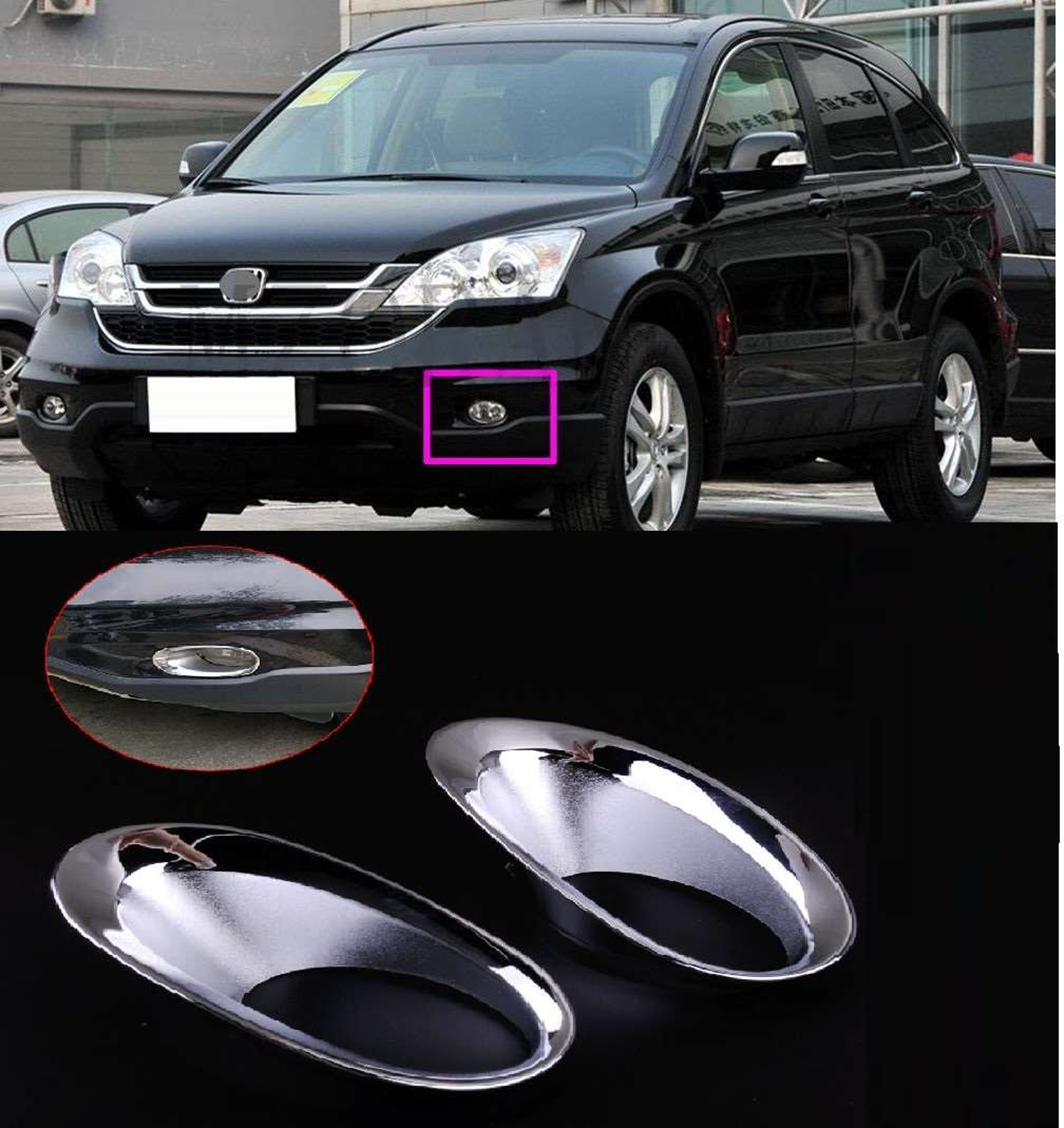 Honda Cr-V Uyumlu 2010 2012 Sis Lambası Kaplama Krom Honda Cr-V Uyumlu 2010 2012 Sis Lambası Kaplama Krom