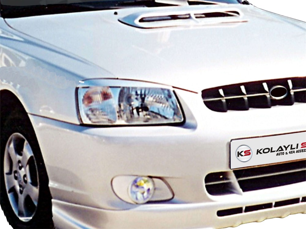 Hyundai Accent LC Far Kaşı 2 Prç Fiber 2000-2003 Hyundai Accent LC Far Kaşı 2 Prç Fiber 2000-2003