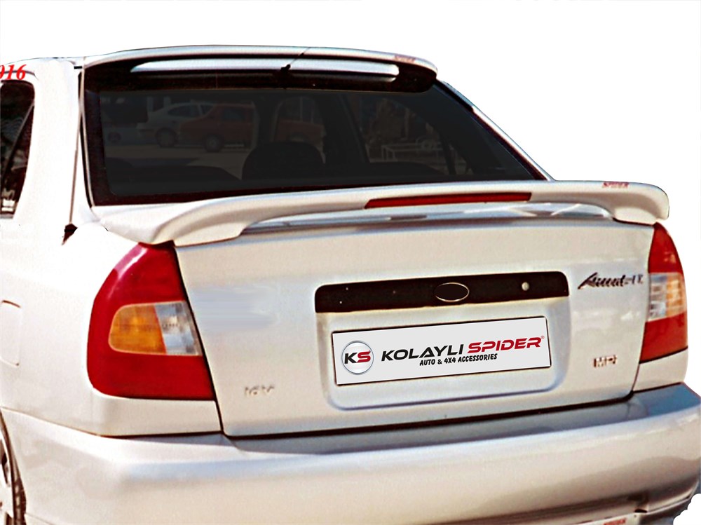 Hyundai Accent LC Spoiler Bagaj Yüksek (Işıklı) Fiber 2000-2003 Hyundai Accent LC Spoiler Bagaj Yüksek (Işıklı) Fiber 2000-2003