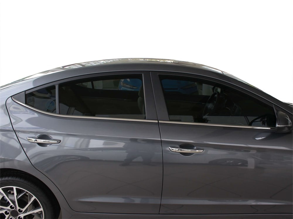 Hyundai Elantra 6 Cam Çıtası 4 Prç Krom 2016 ve Sonrası Hyundai Elantra 6 Cam Çıtası 4 Prç Krom 2016 ve Sonrası