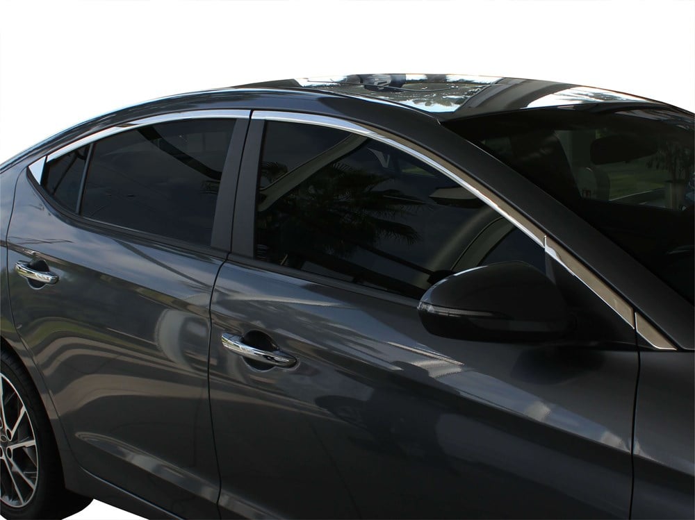 Hyundai Elantra 6 Cam Üst Çıtası 10 Prç Krom 2016 ve Sonrası Hyundai Elantra 6 Cam Üst Çıtası 10 Prç Krom 2016 ve Sonrası