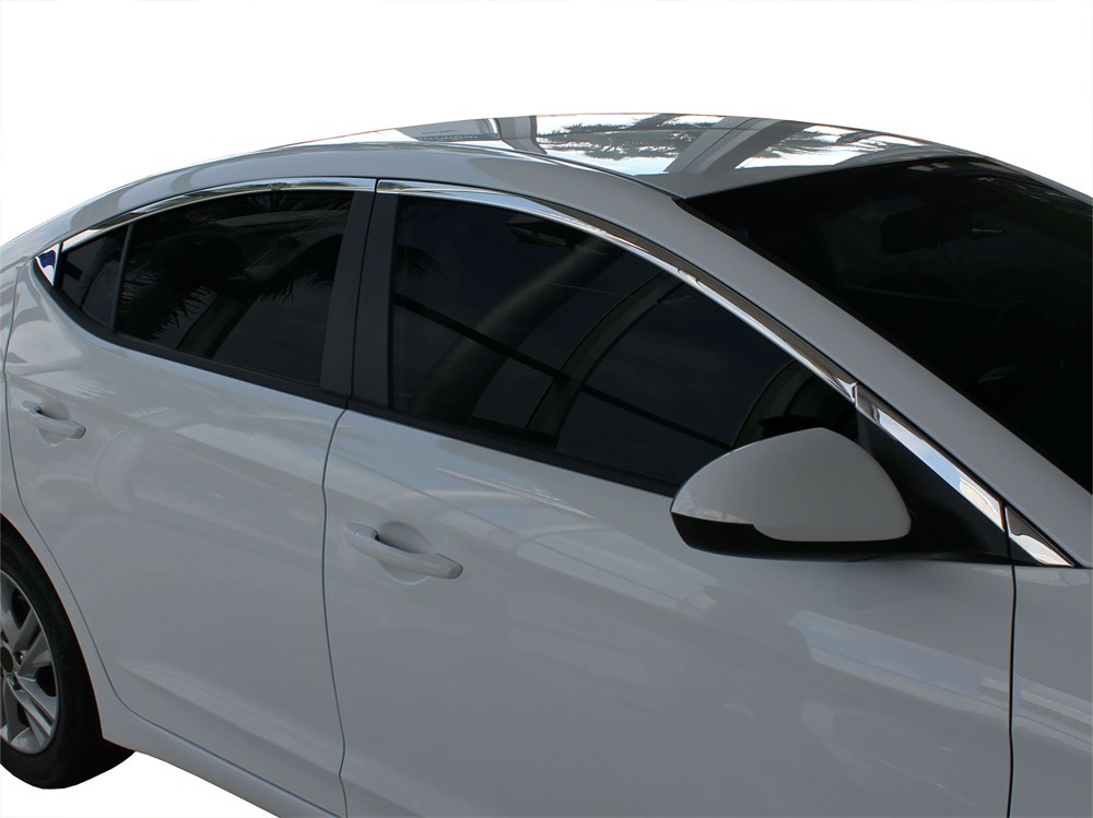 Hyundai Elantra 6 Cam Üst Çıtası 10 Prç Krom 2016 ve Sonrası Hyundai Elantra 6 Cam Üst Çıtası 10 Prç Krom 2016 ve Sonrası