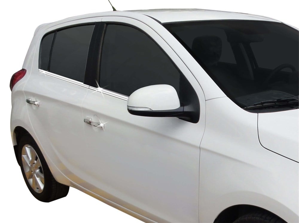 Hyundai i20 Cam Çıtası 4 Prç Krom 2009-2014 Hyundai i20 Cam Çıtası 4 Prç Krom 2009-2014