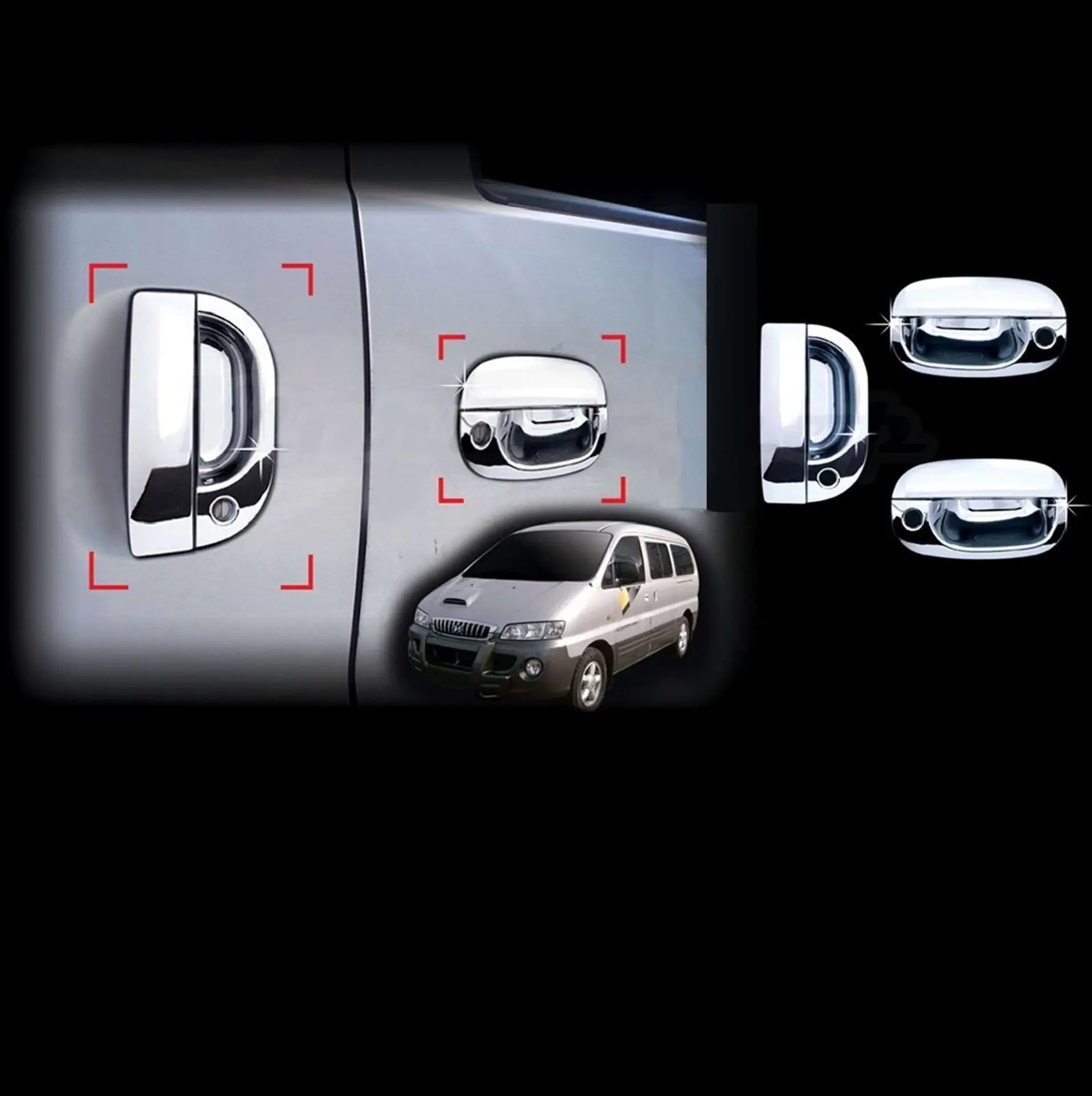Hyundai Starex Uyumlu 1997 2007 Kapı Kolu ABS(Plastik) Krom Hyundai Starex Uyumlu 1997 2007 Kapı Kolu ABS(Plastik) Krom