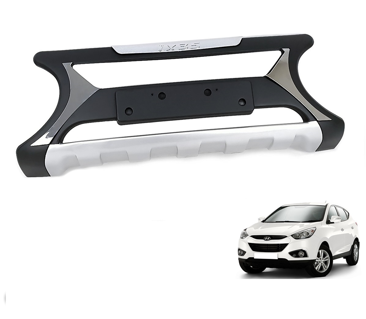 Hyundai Ix35 Uyumlu 2010 Sonrası Ön Tampon Koruma Difüzör Hyundai Ix35 Uyumlu 2010 Sonrası Ön Tampon Koruma Difüzör