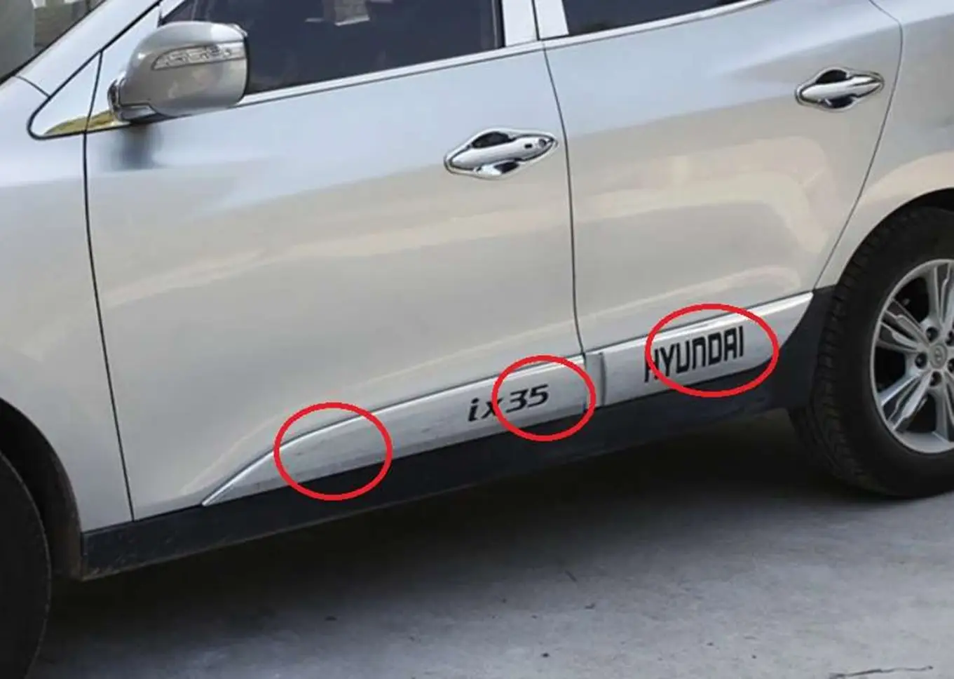 Hyundai Ix35 Uyumlu 2010 Sonrası Yan Kapı Çıtası Krom Hyundai Ix35 Uyumlu 2010 Sonrası Yan Kapı Çıtası Krom