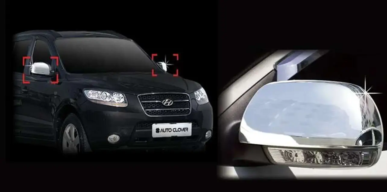 Hyundai Santa Uyumlu Fe 2006 2009 Ayna Kapağı ABS (Plastik) Krom Hyundai Santa Uyumlu Fe 2006 2009 Ayna Kapağı ABS (Plastik) Krom