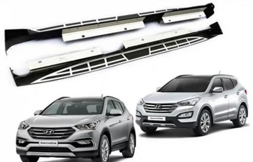 Hyundai Santa Fe 2013 2018 Oto Yan Basamak Side Step SQUARE Style Hyundai Santa Fe 2013 2018 Oto Yan Basamak Side Step SQUARE Style