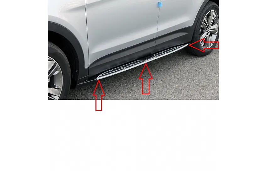 Hyundai Santa Fe 2013 2018 Oto Yan Basamak Side Step SQUARE Style Hyundai Santa Fe 2013 2018 Oto Yan Basamak Side Step SQUARE Style