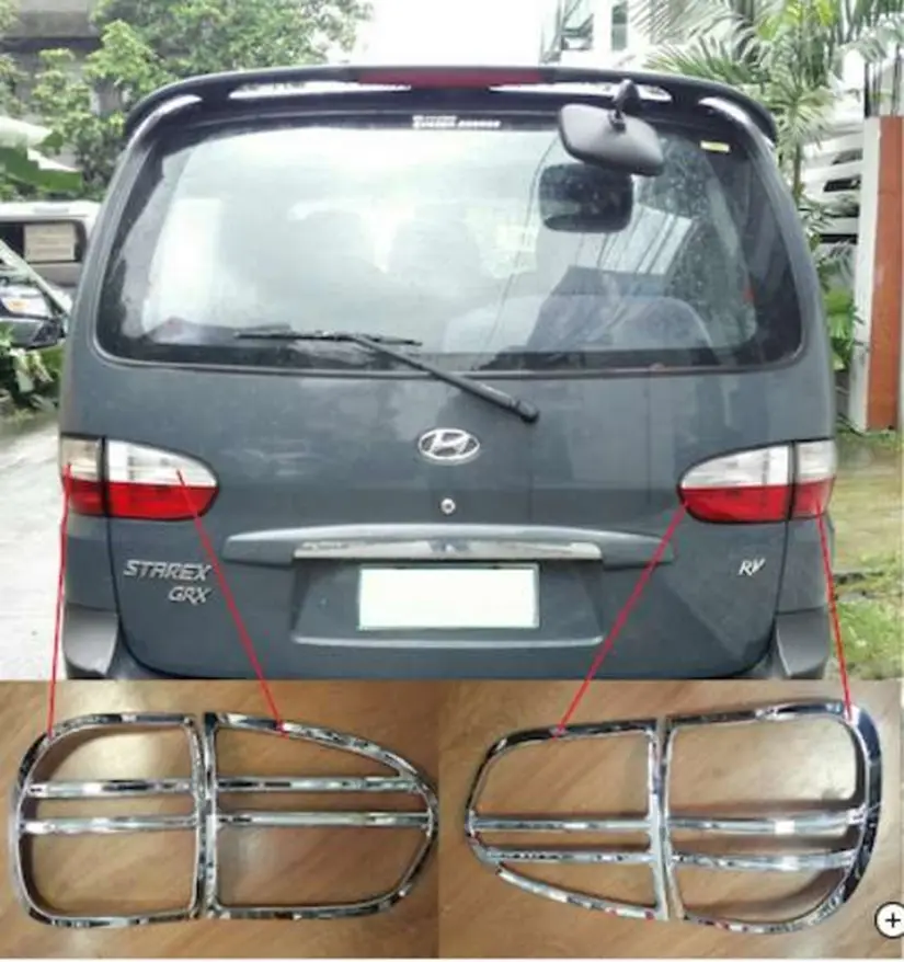 Hyundai Starex Uyumlu 1997 2007 Arka Stop Kaplama ABS(Plastik) Krom Hyundai Starex Uyumlu 1997 2007 Arka Stop Kaplama ABS(Plastik) Krom