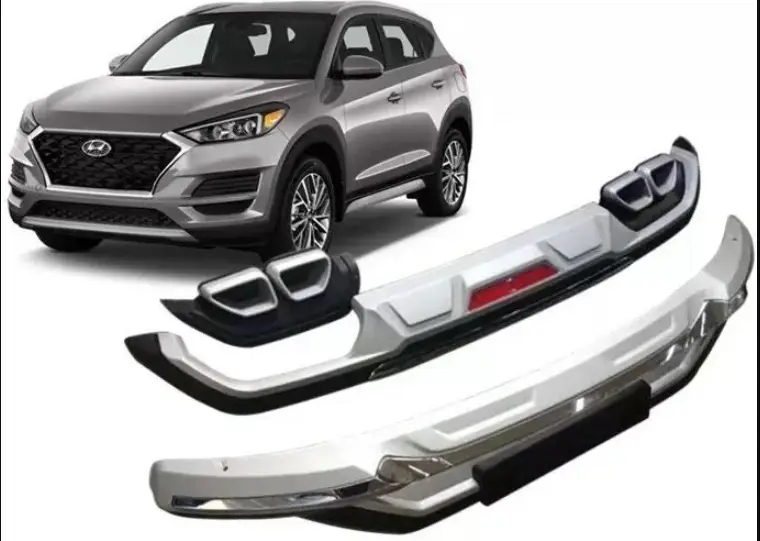 Hyundai Tucson 2019+Uyumlu Ön Ve Arka Tampon Koruma Difüzör Hyundai Tucson 2019+Uyumlu Ön Ve Arka Tampon Koruma Difüzör