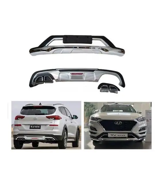 Hyundai Tucson 2019+Uyumlu Ön Ve Arka Tampon Koruma Difüzör Hyundai Tucson 2019+Uyumlu Ön Ve Arka Tampon Koruma Difüzör