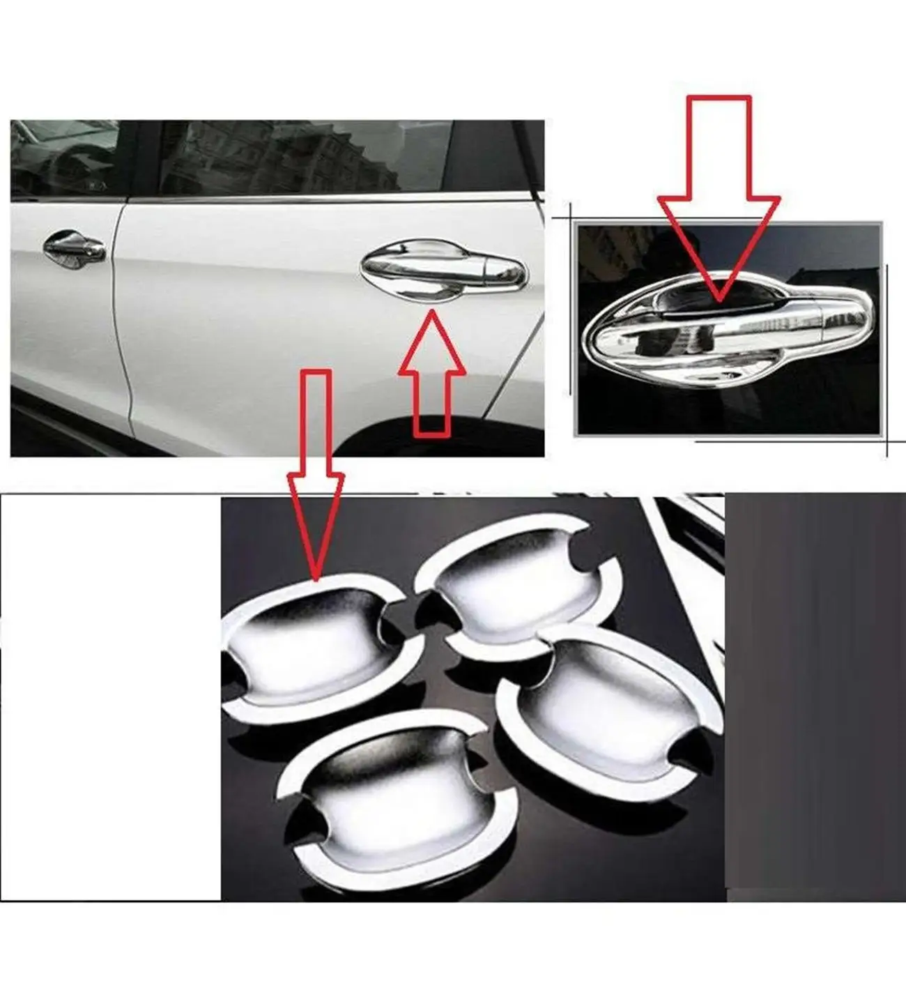 Hyundai Tucson Uyumlu 2004 2014 Dış Kapı Kolu İç Kaplama Abs (Plastik) Krom Hyundai Tucson Uyumlu 2004 2014 Dış Kapı Kolu İç Kaplama Abs (Plastik) Krom