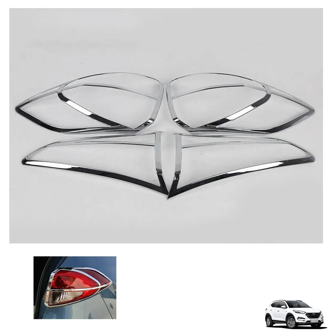 Hyundai Tucson Uyumlu 2015 2018 Arka Stop Çerçevesi Abs (Plastik) Krom Hyundai Tucson Uyumlu 2015 2018 Arka Stop Çerçevesi Abs (Plastik) Krom