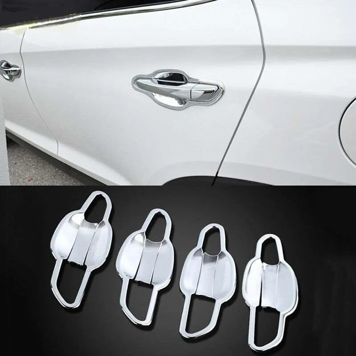 Hyundai Tucson Uyumlu 2015 2020 Dış Kapı Kolu İç Kaplama ABS (Plastik) Krom Hyundai Tucson Uyumlu 2015 2020 Dış Kapı Kolu İç Kaplama ABS (Plastik) Krom