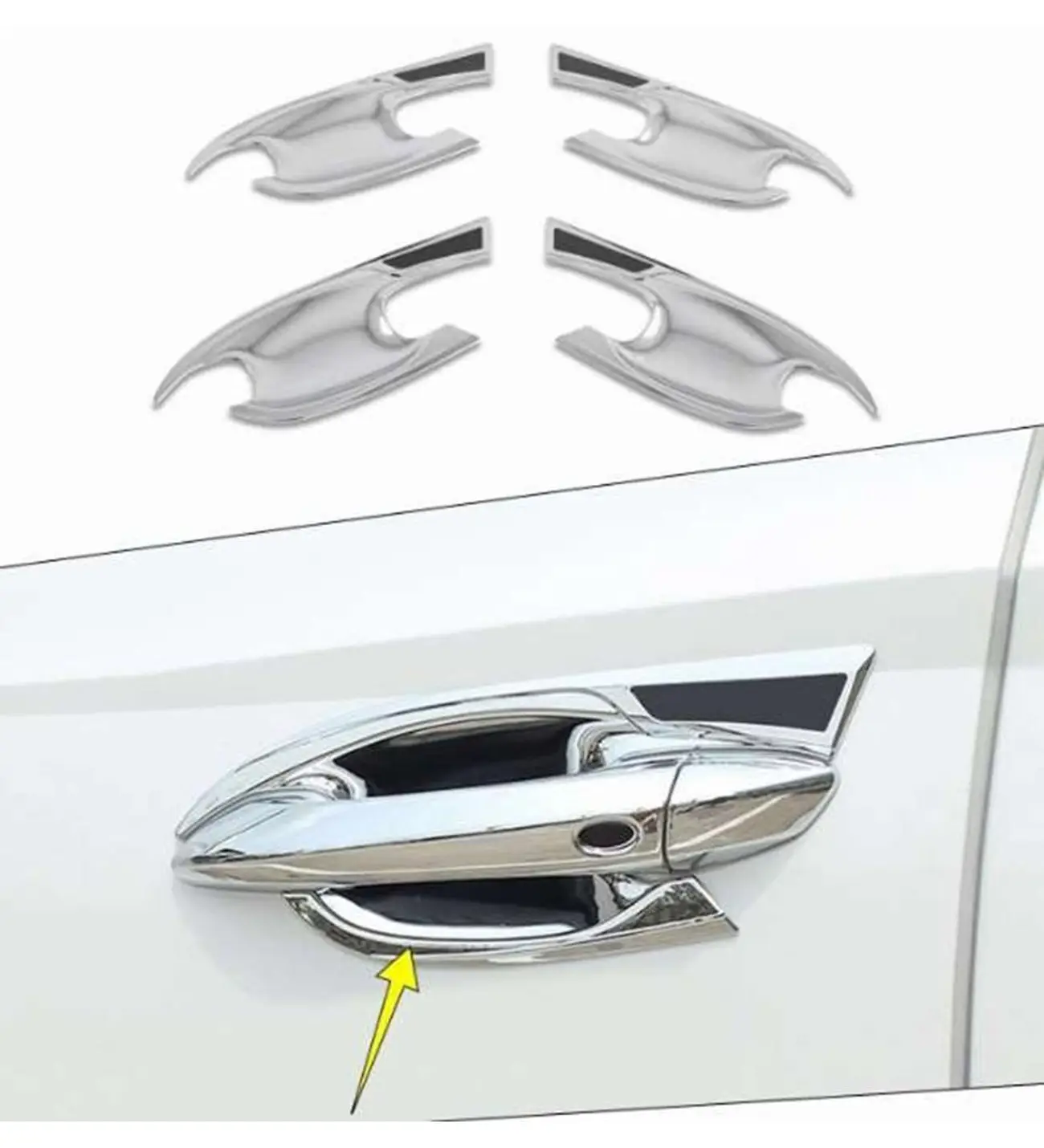 Hyundai Tucson Uyumlu 2021 Sonrası Dış Kapı Kolu İç Kaplama ABS (Plastik) Krom Hyundai Tucson Uyumlu 2021 Sonrası Dış Kapı Kolu İç Kaplama ABS (Plastik) Krom
