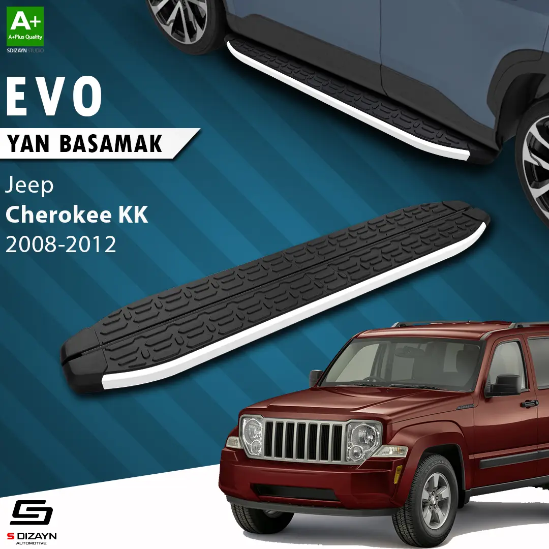 Jeep Cherokee KK Evo Aluminyum Yan Basamak 153 Cm 2008-2012