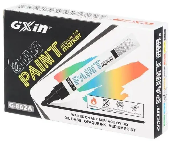 Lastik Yazı Kalemi Gxın Paint Markör Beyaz ADET