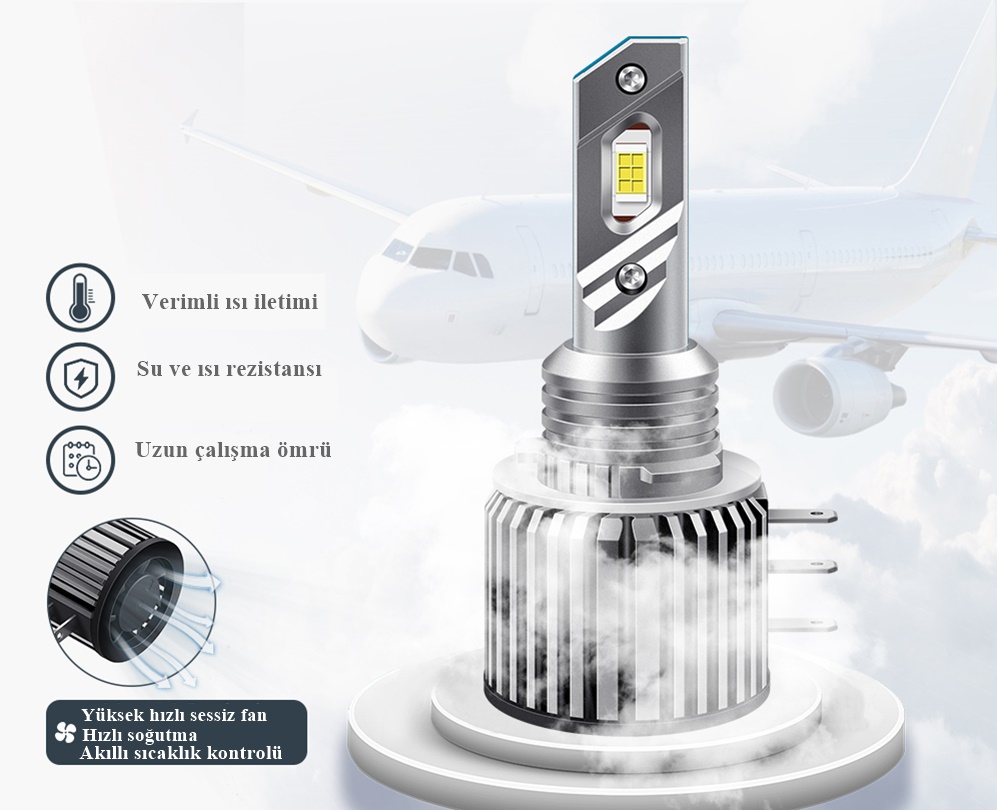Led far ampulü H15 3570 chip 100W 20.000LM Canbus 9-32V / LAAM560-2 Led far ampulü H15 3570 chip 100W 20.000LM Canbus 9-32V / LAAM560-2