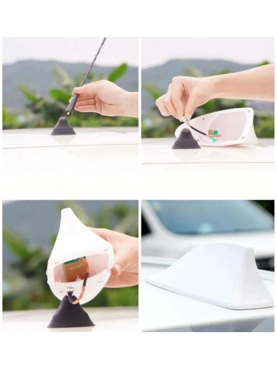 Lotus Uyumlu Köpek Balığı Balık Sırtı Shark Anten Gri Lotus Uyumlu Köpek Balığı Balık Sırtı Shark Anten Gri