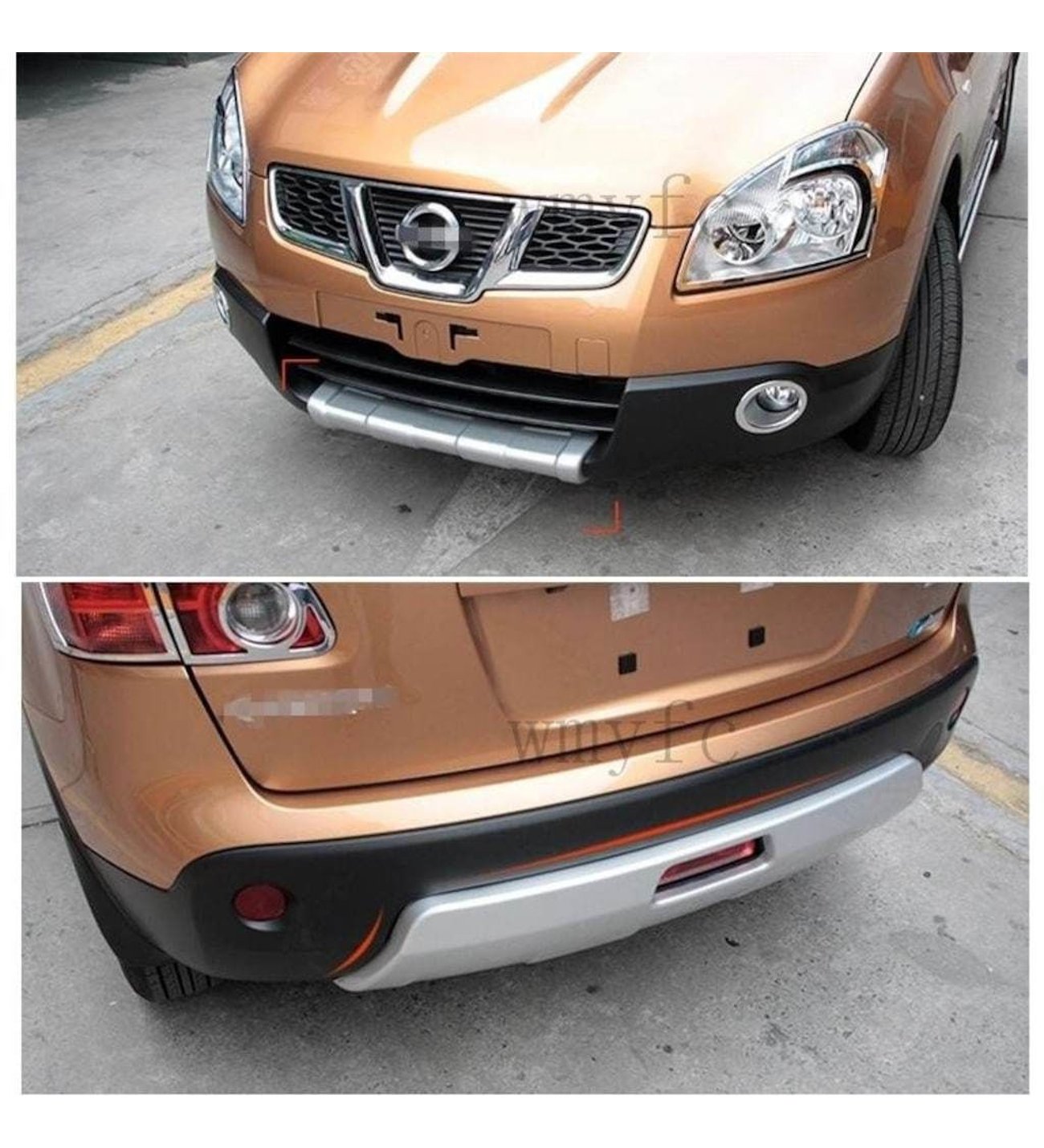 Nissan Qashqai Uyumlu 2006 2010 Ön Arka Koruma Difüzör Nissan Qashqai Uyumlu 2006 2010 Ön Arka Koruma Difüzör