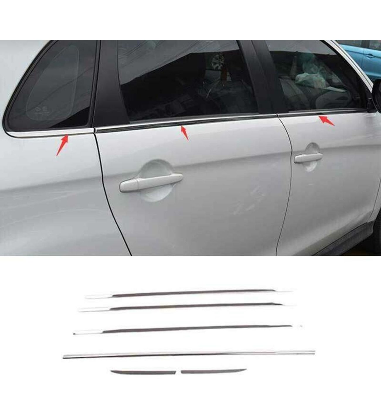Mitsubishi Asx Uyumlu 2010 2017 Cam Çıtası Krom Mitsubishi Asx Uyumlu 2010 2017 Cam Çıtası Krom