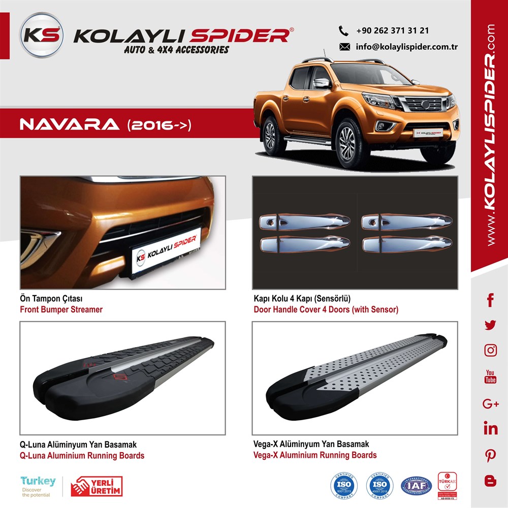 Nissan Navara Bagaj Açma Krom (Kameralı) 2016 ve Sonrası Nissan Navara Bagaj Açma Krom (Kameralı) 2016 ve Sonrası