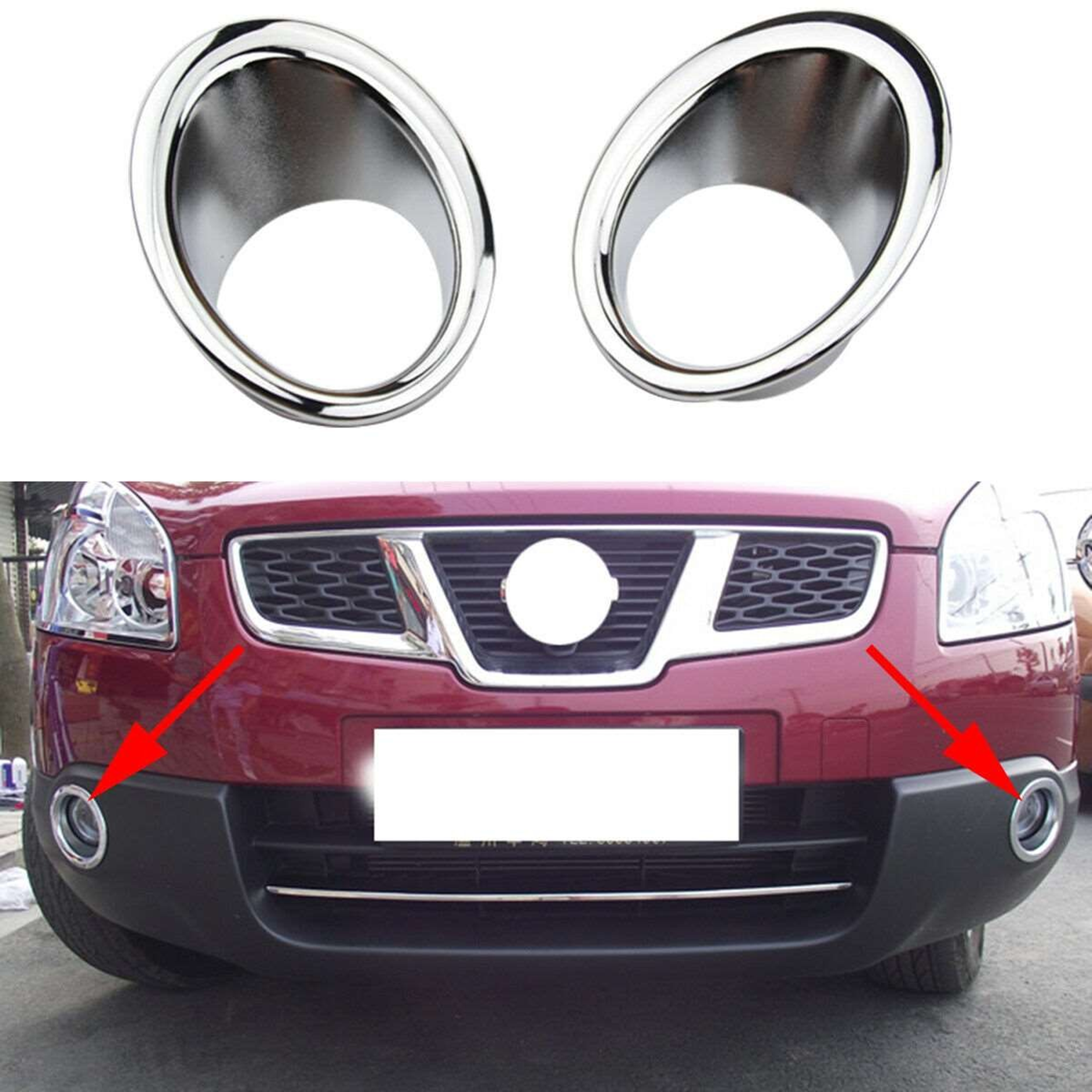Nissan Qashqai Uyumlu 2006 2009 Sis Lambası Kaplama Krom Nissan Qashqai Uyumlu 2006 2009 Sis Lambası Kaplama Krom