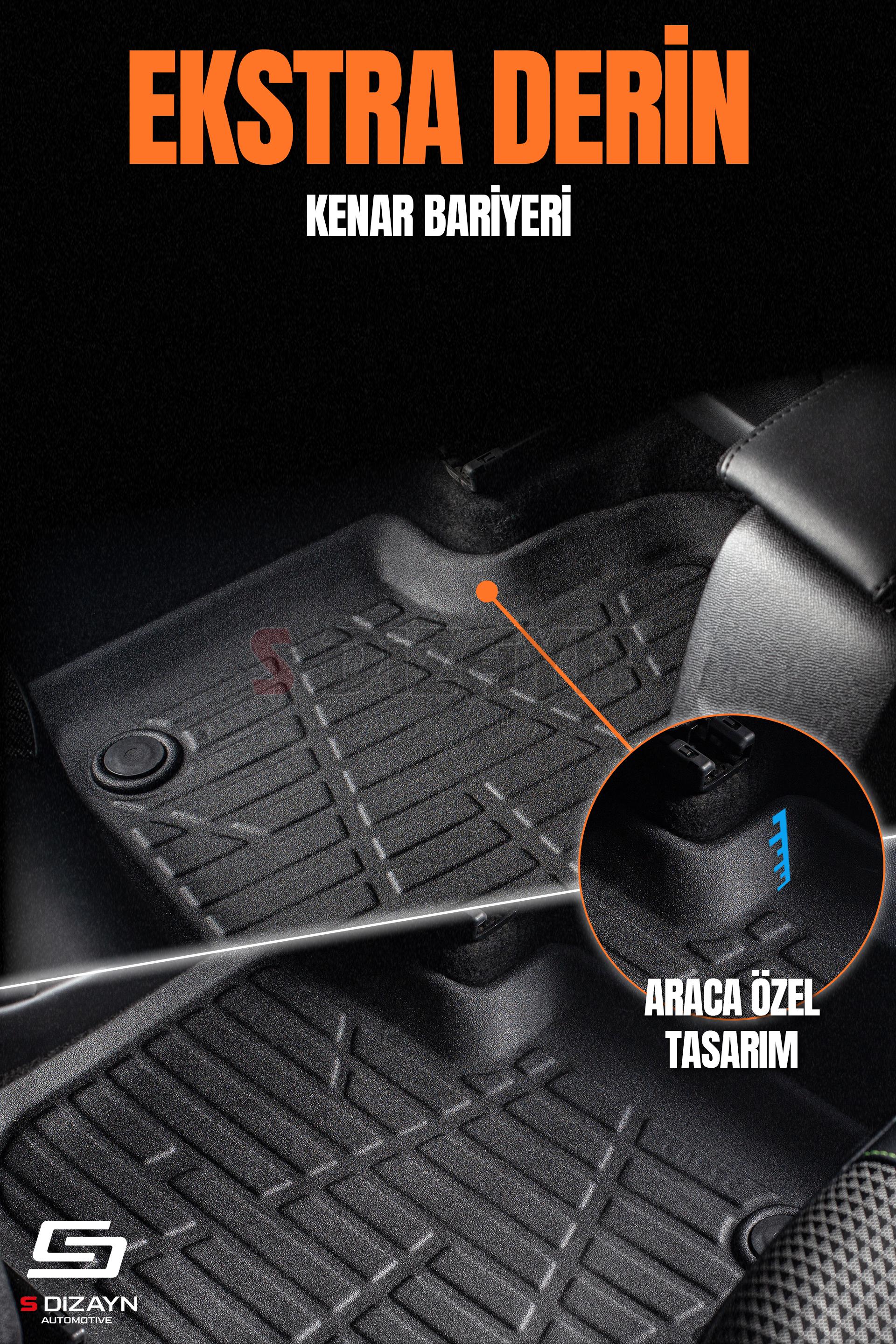 S-Dizayn Nissan Qashqai 3D Pro Havuzlu Paspas 2021 Üzeri A+ Kalite S-Dizayn Nissan Qashqai 3D Pro Havuzlu Paspas 2021 Üzeri A+ Kalite