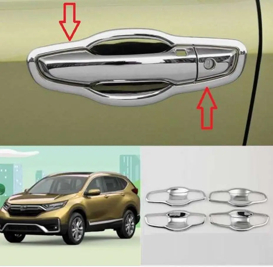 Honda Cr-V Uyumlu 2018 Sonrası Dış Kapı Kolu İç Kaplama ABS(Plastik) Krom Honda Cr-V Uyumlu 2018 Sonrası Dış Kapı Kolu İç Kaplama ABS(Plastik) Krom