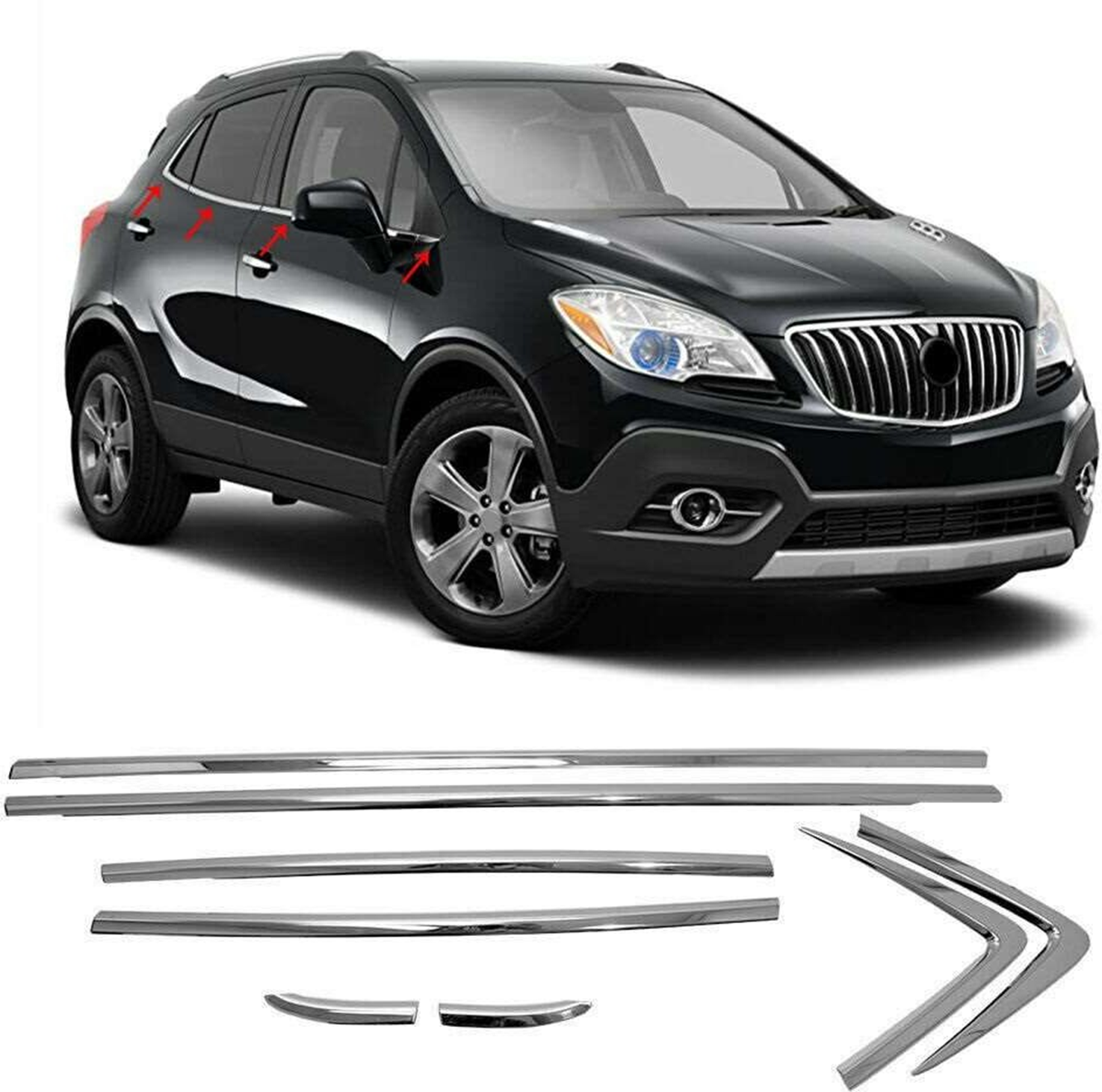 Opel Mokka Uyumlu 2012 2020 Cam Çıtası Krom Parça Opel Mokka Uyumlu 2012 2020 Cam Çıtası Krom Parça