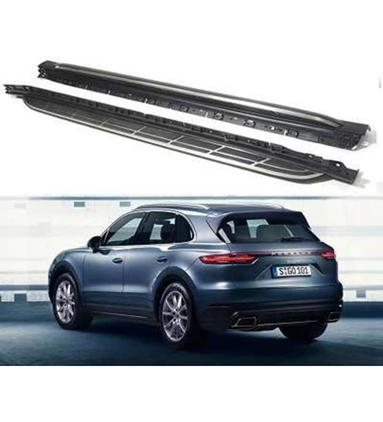 Porsche Cayenne Uyumlu 2018- Sonrası Oto Yan Basamak Side Step Oem Square Style Porsche Cayenne Uyumlu 2018- Sonrası Oto Yan Basamak Side Step Oem Square Style