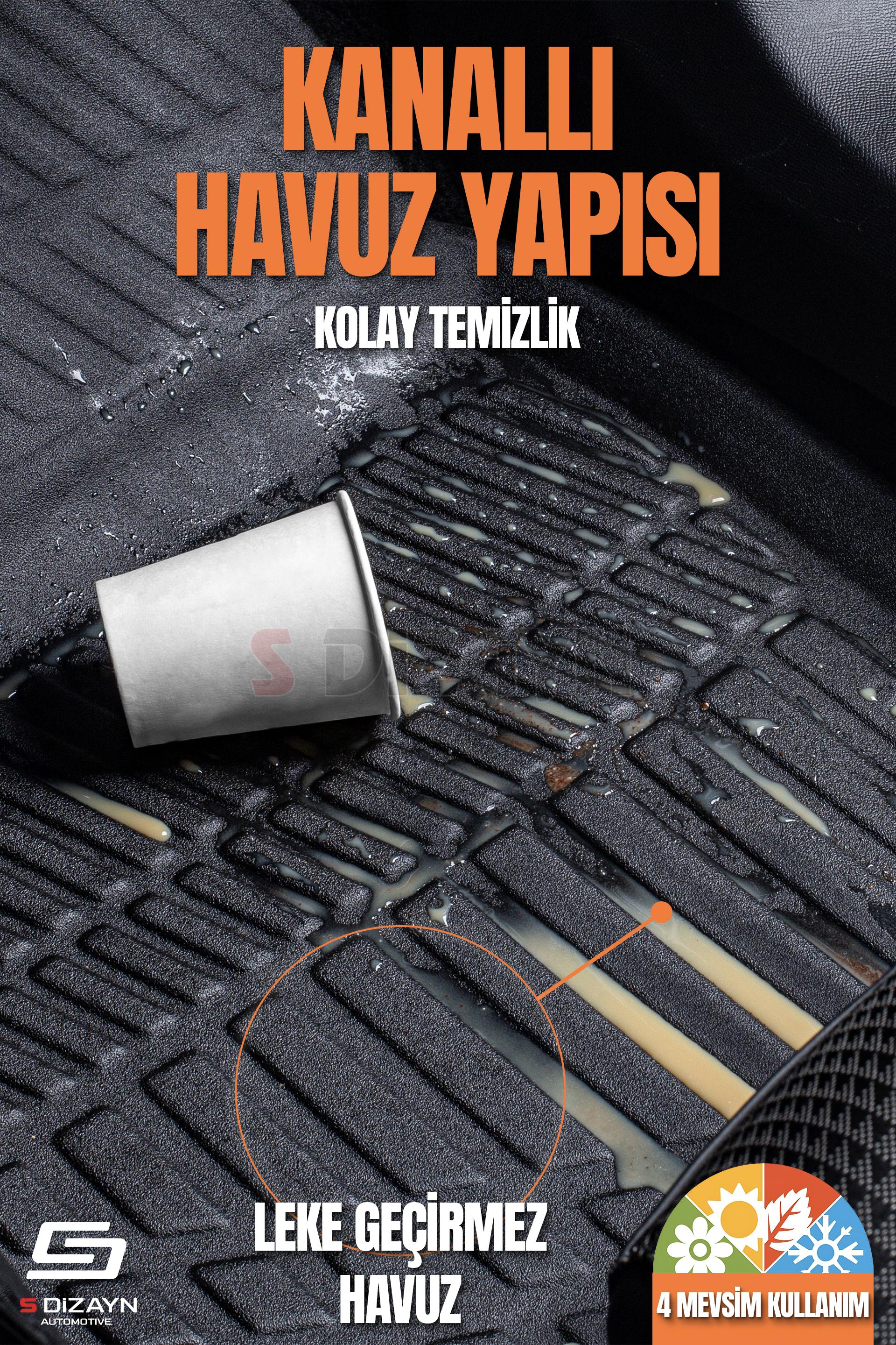 S-Dizayn Renault Clio 5 3D Pro Havuzlu Paspas 2019 Üzeri A+ Kalite S-Dizayn Renault Clio 5 3D Pro Havuzlu Paspas 2019 Üzeri A+ Kalite
